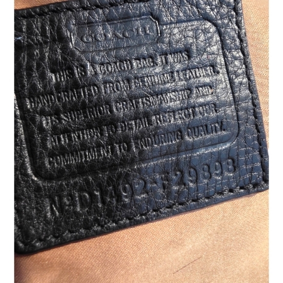 Coach Park Carrie Black  Pebbled Leather Tote Hand Bag Shoulder Bag# F29898 - Picture 12 of 16